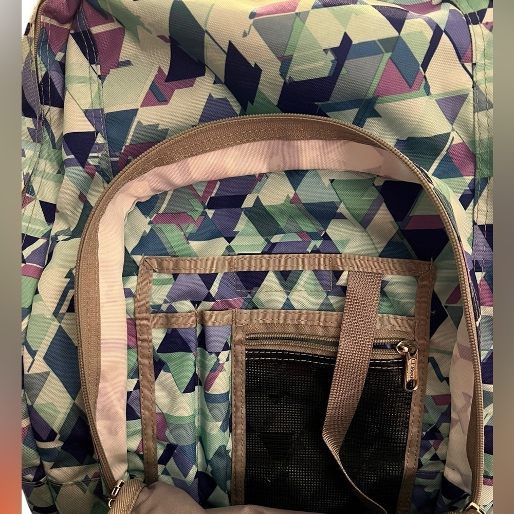 L.L.Bean Deluxe Book Pack®, 32L, Abstract Print - purple, blue, white and green - Picture 6 of 9